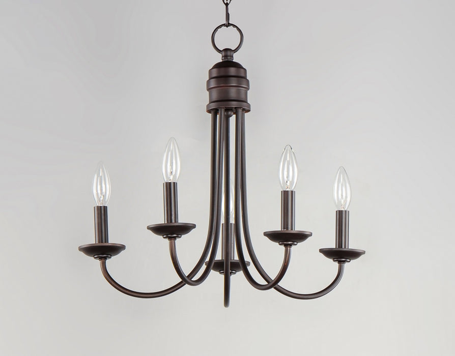 Maxim 10345OI Five Light Chandelier, Oil Rubbed Bronze