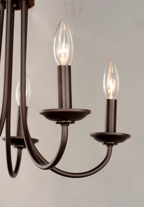 Maxim 10345OI Five Light Chandelier, Oil Rubbed Bronze