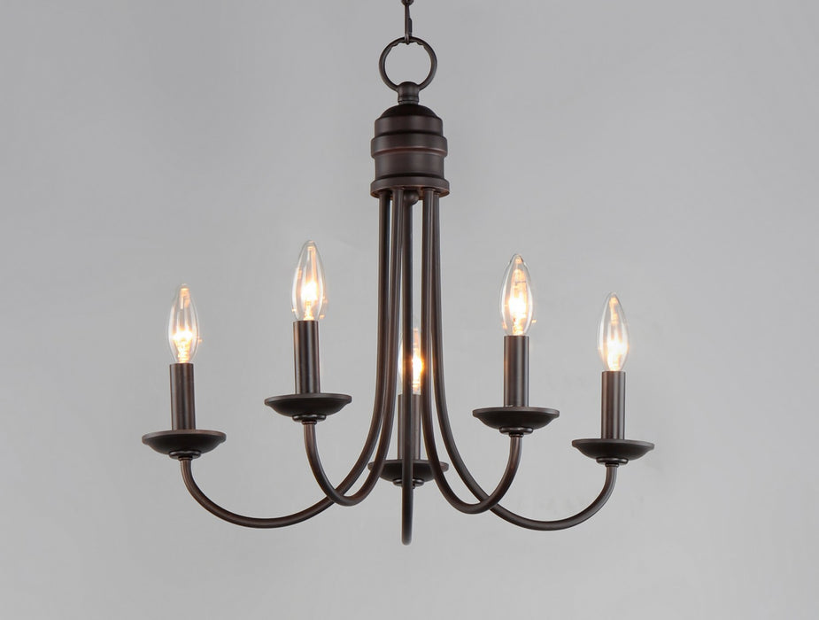 Maxim 10345OI Five Light Chandelier, Oil Rubbed Bronze
