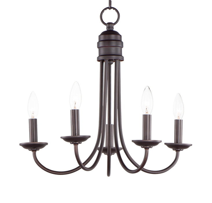 Maxim 10345OI Five Light Chandelier, Oil Rubbed Bronze