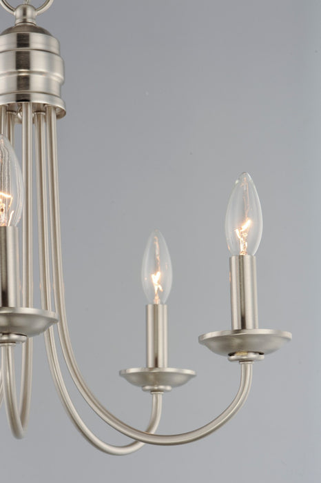 Maxim 10345SN Five Light Chandelier, Satin Nickel