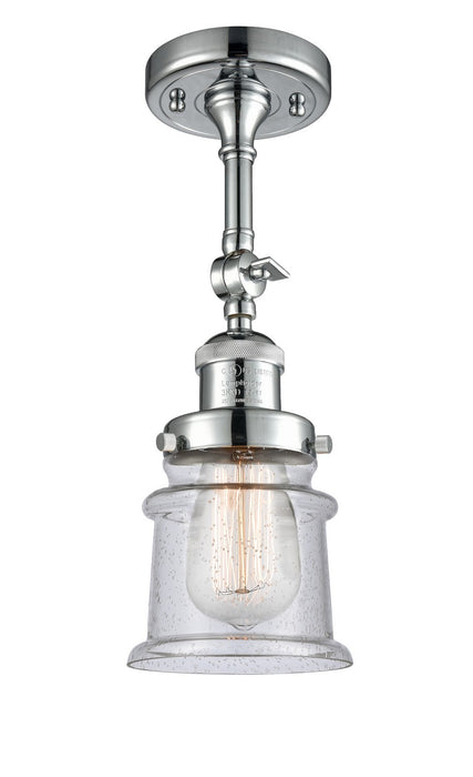Innovations 201F-PC-G184S-LED LED Semi-Flush Mount, Polished Chrome