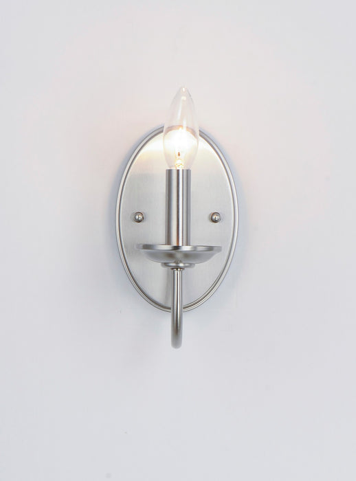 Maxim 10351SN One Light Wall Sconce, Satin Nickel
