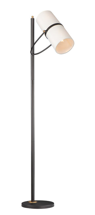 Maxim 11104OFBZAB Two Light Floor Lamp, Bronze / Antique Brass