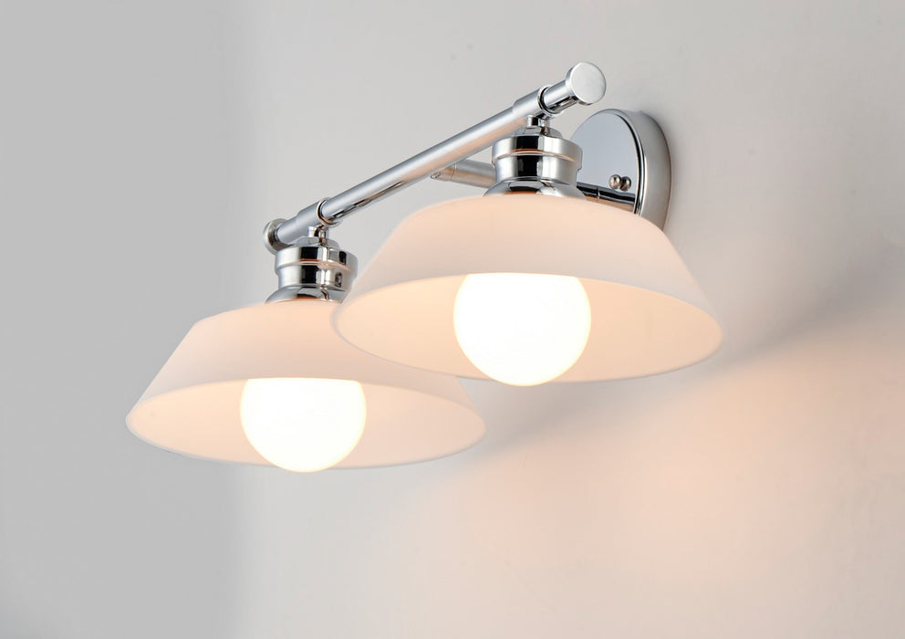 Maxim 11192SWPC Two Light Wall Sconce, Polished Chrome