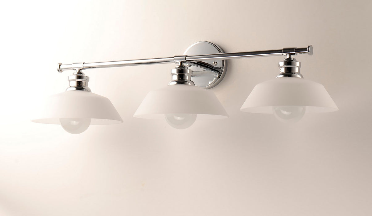 Maxim 11193SWPC Three Light Wall Sconce, Polished Chrome