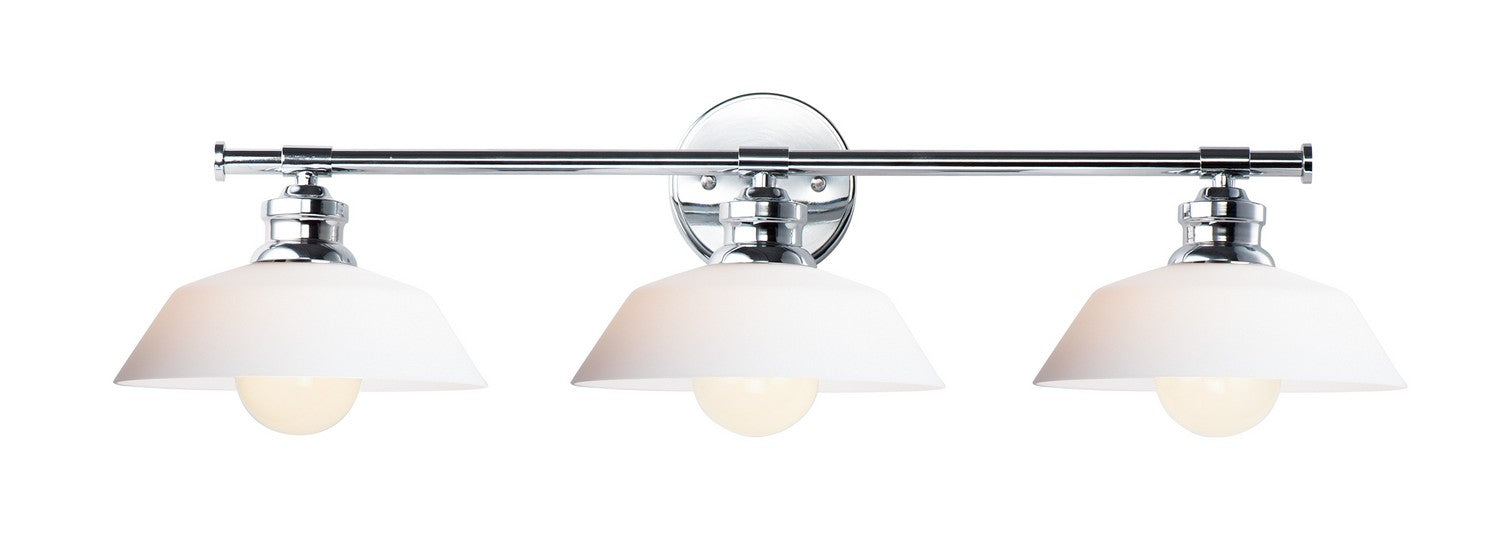 Maxim 11193SWPC Three Light Wall Sconce, Polished Chrome