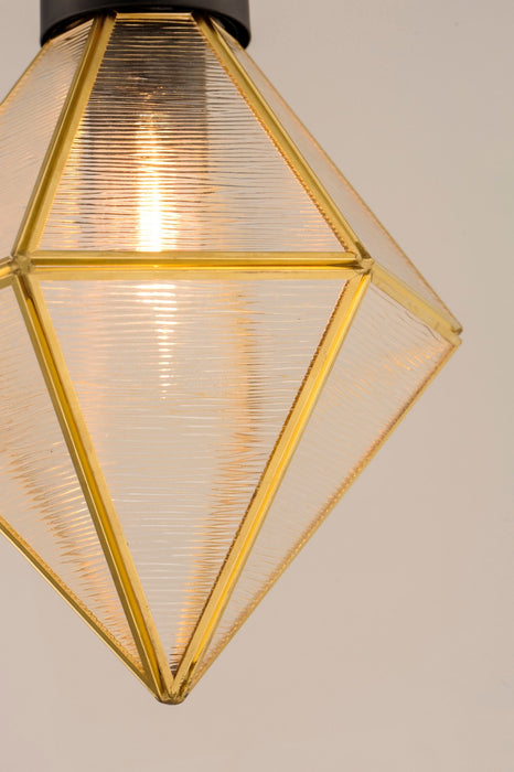 Maxim 11555BKBUB One Light Pendant, Black / Burnished Brass