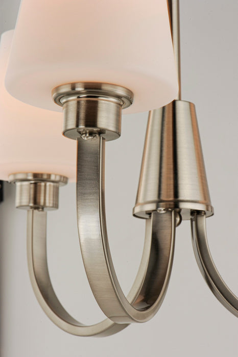 Maxim 11823SWSN Three Light Chandelier, Satin Nickel
