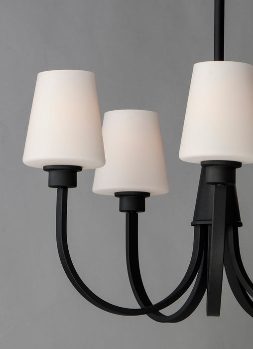 Maxim 11825SWBK Five Light Chandelier, Black