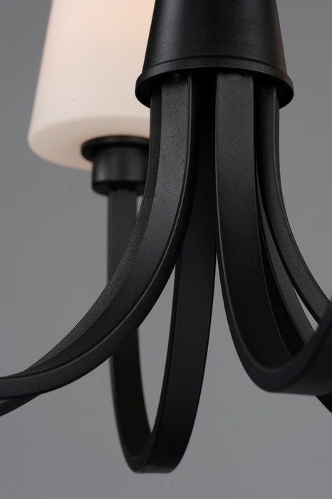 Maxim 11825SWBK Five Light Chandelier, Black