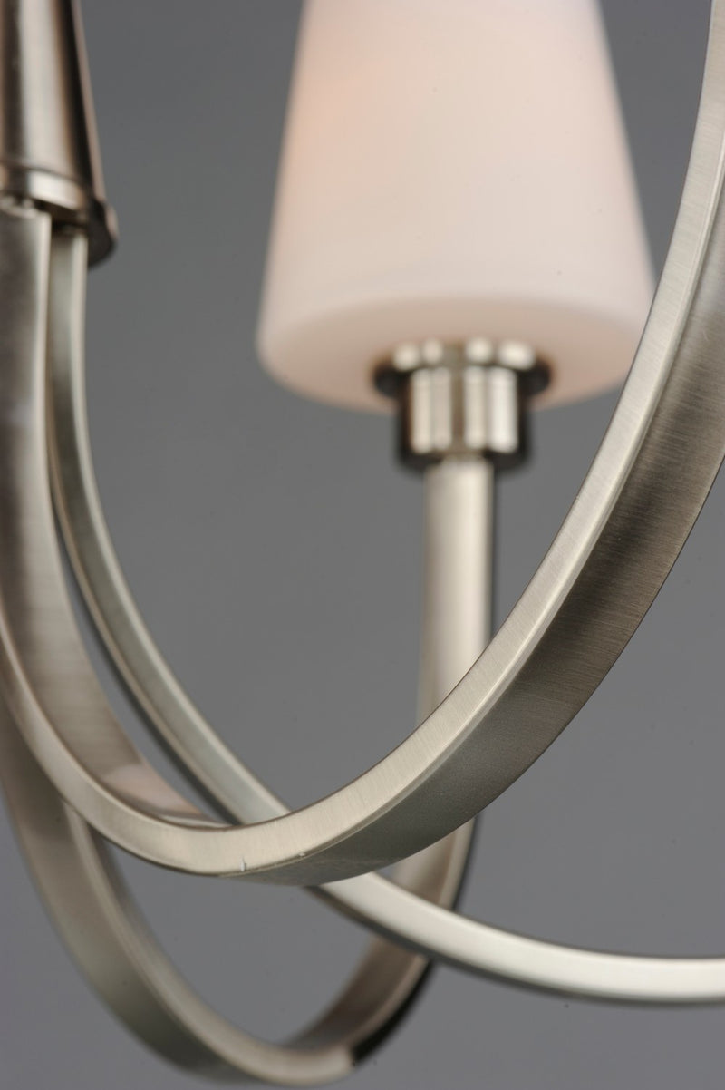 Maxim 11826SWSN Nine Light Chandelier, Satin Nickel