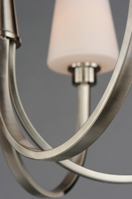 Maxim 11826SWSN Nine Light Chandelier, Satin Nickel