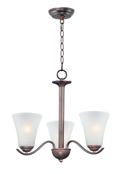 Maxim 12073FTOI Three Light Chandelier, Oil Rubbed Bronze