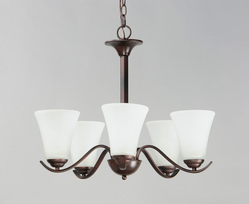 Maxim 12075FTOI Five Light Chandelier, Oil Rubbed Bronze