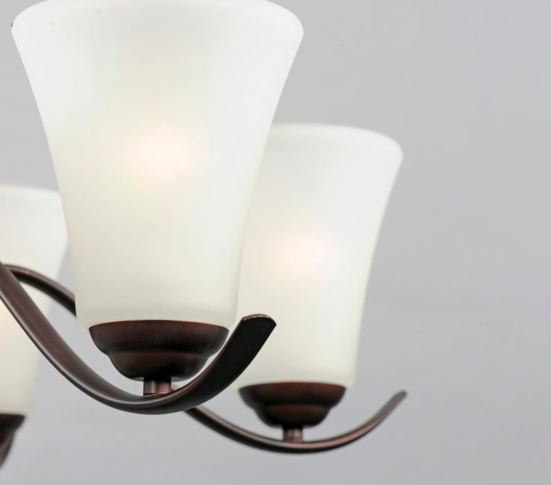 Maxim 12075FTOI Five Light Chandelier, Oil Rubbed Bronze