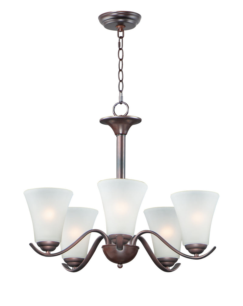 Maxim 12075FTOI Five Light Chandelier, Oil Rubbed Bronze