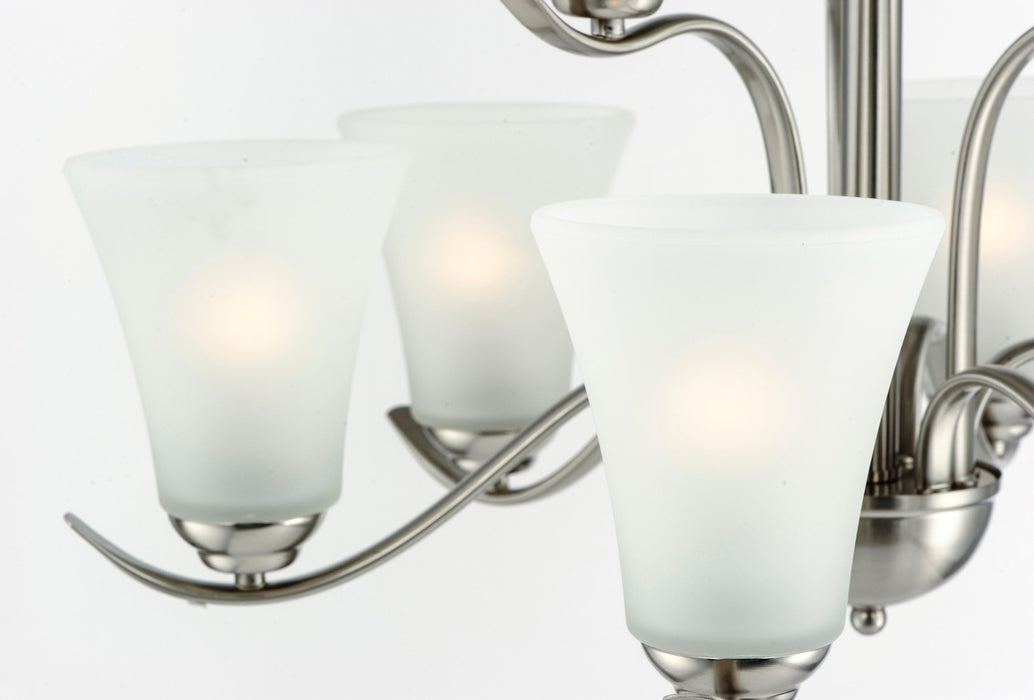 Maxim 12076FTSN Nine Light Chandelier, Satin Nickel