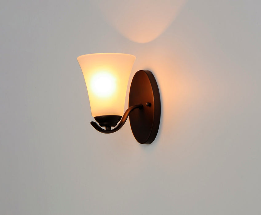 Maxim 12081FTOI One Light Bath Vanity, Oil Rubbed Bronze