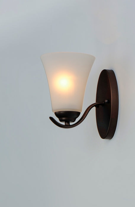 Maxim 12081FTOI One Light Bath Vanity, Oil Rubbed Bronze