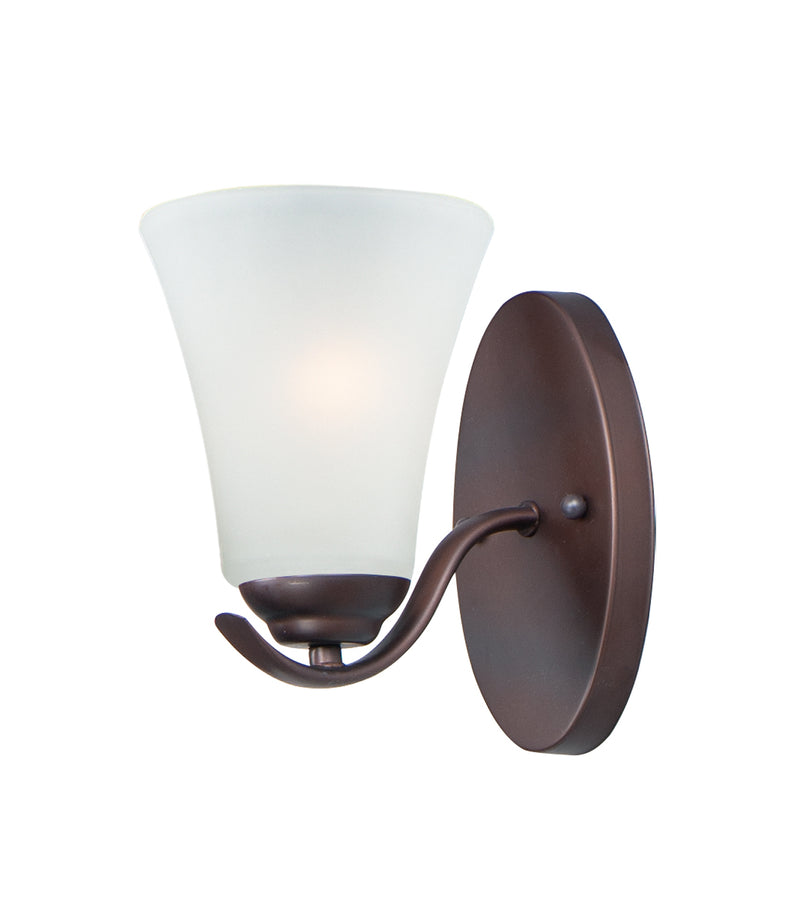Maxim 12081FTOI One Light Bath Vanity, Oil Rubbed Bronze