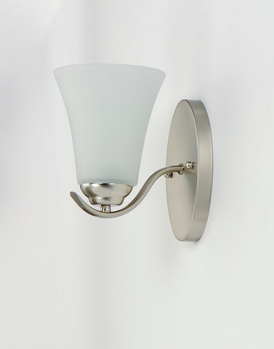 Maxim 12081FTSN One Light Bath Vanity, Satin Nickel