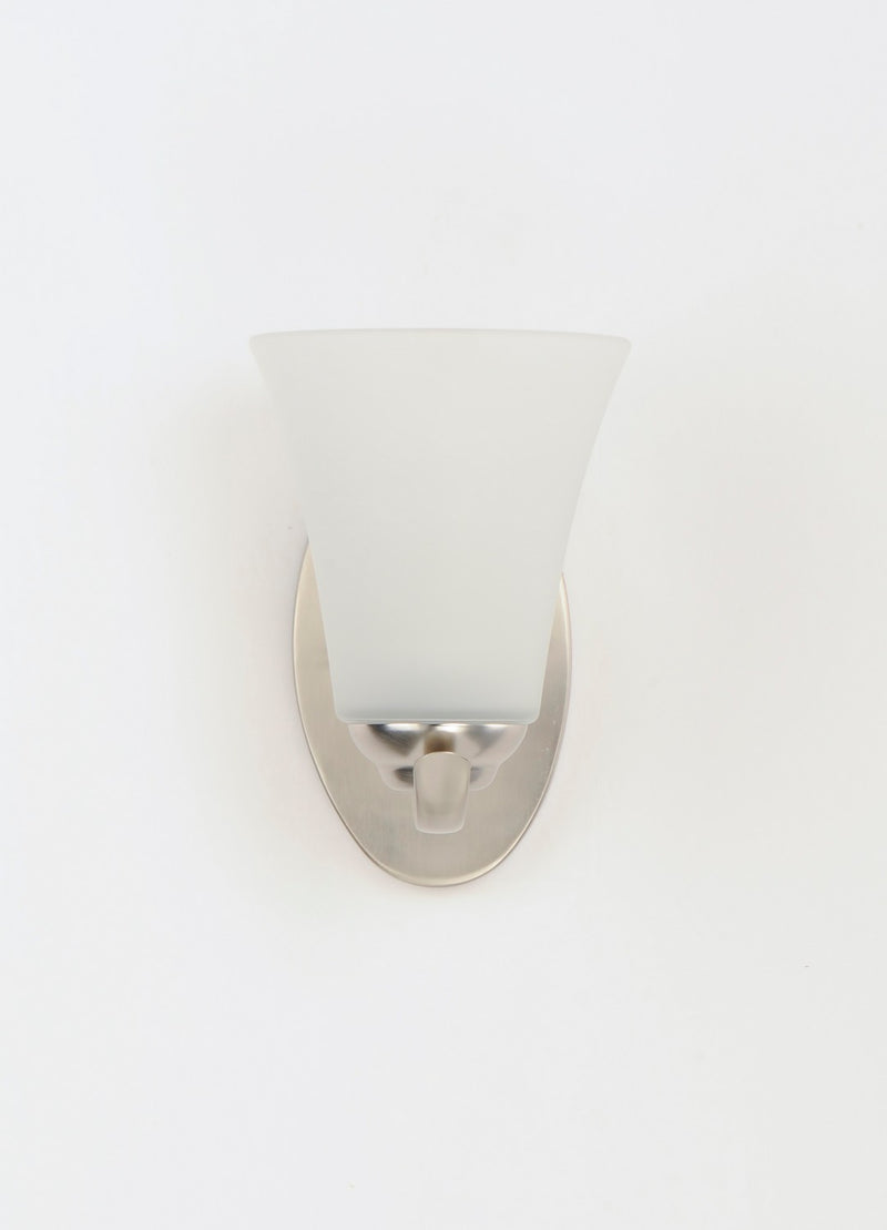 Maxim 12081FTSN One Light Bath Vanity, Satin Nickel