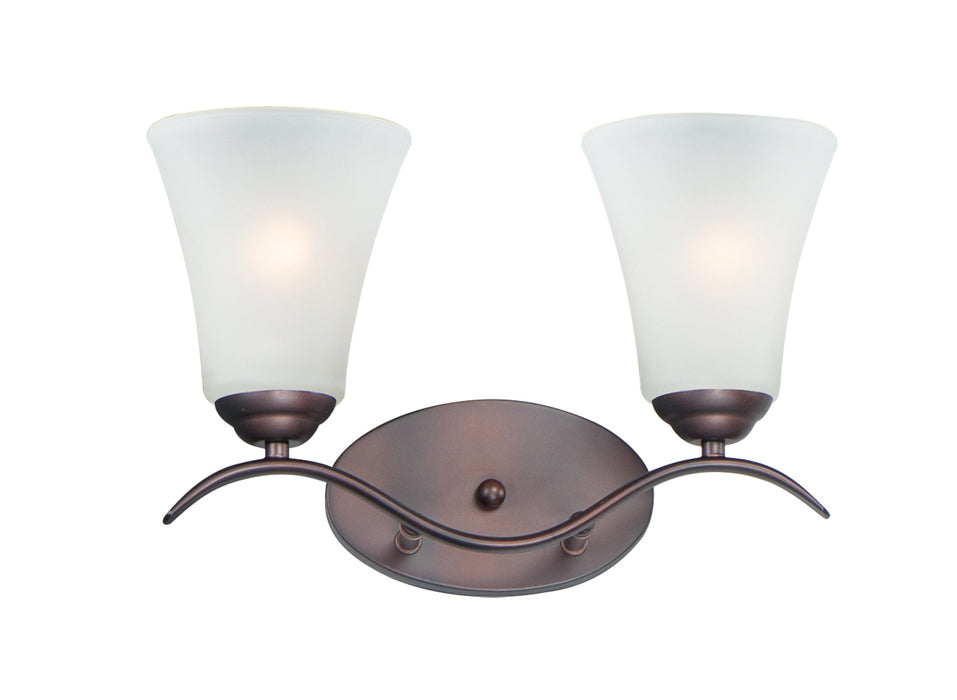 Maxim 12082FTOI Two Light Bath Vanity, Oil Rubbed Bronze