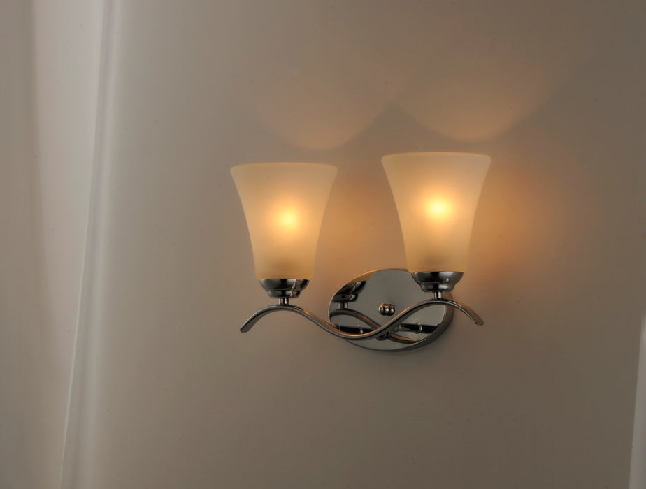 Maxim 12082FTPC Two Light Bath Vanity, Polished Chrome