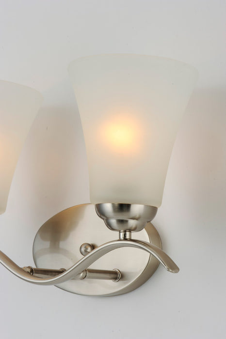 Maxim 12082FTSN Two Light Bath Vanity, Satin Nickel
