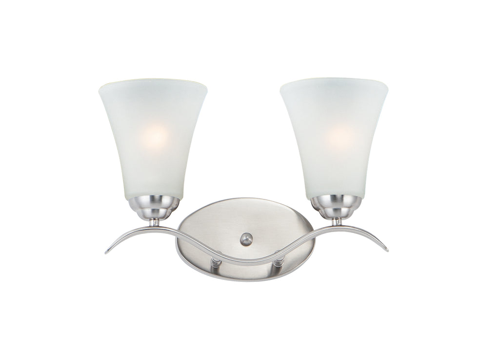Maxim 12082FTSN Two Light Bath Vanity, Satin Nickel