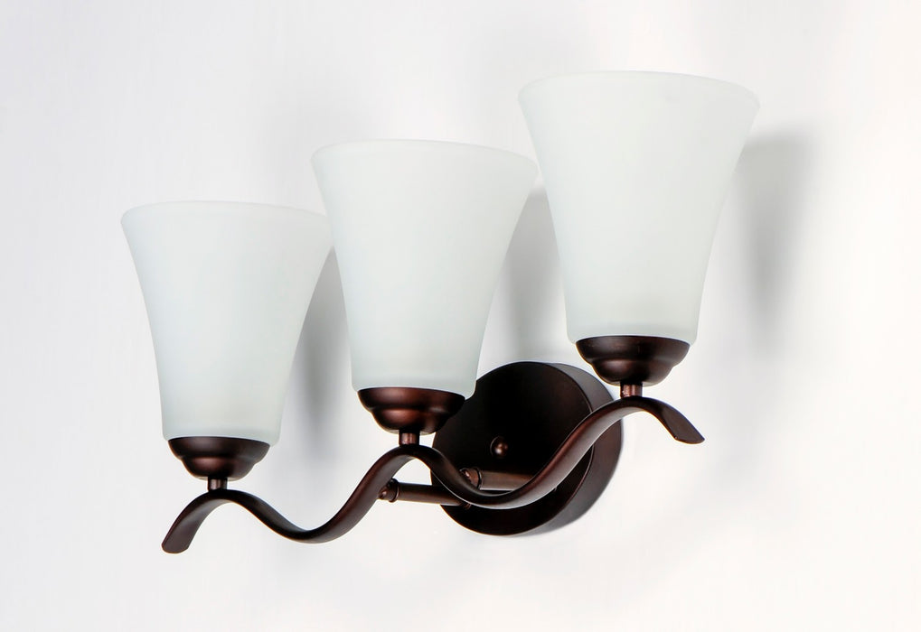 Maxim 12083FTOI Three Light Bath Vanity, Oil Rubbed Bronze
