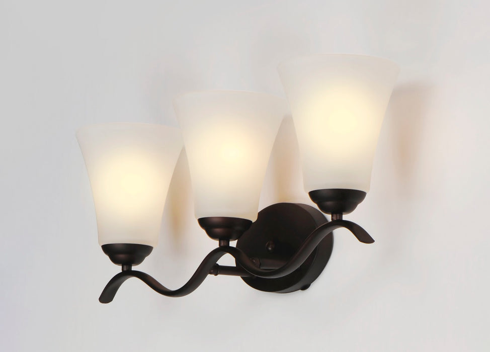 Maxim 12083FTOI Three Light Bath Vanity, Oil Rubbed Bronze