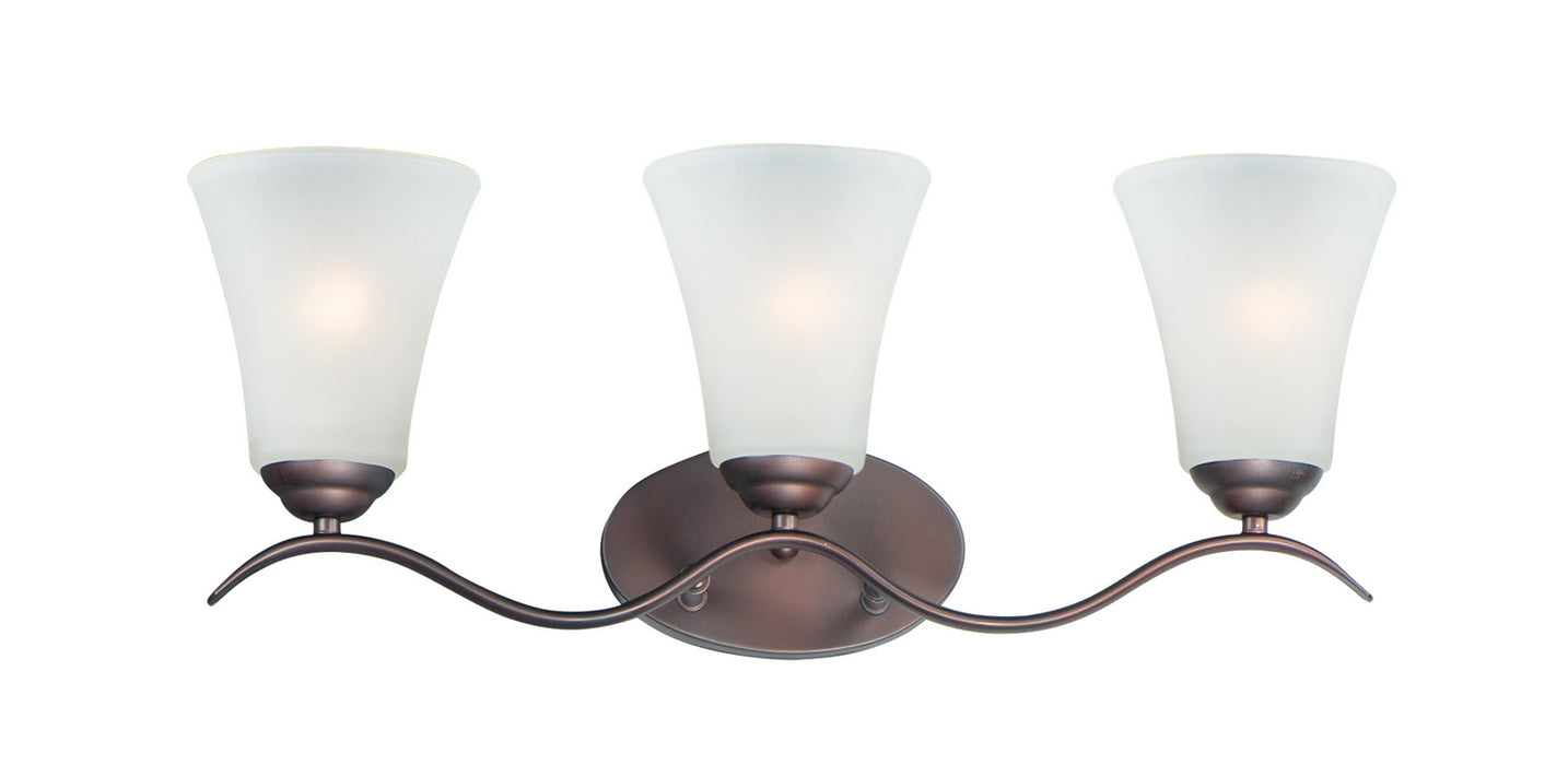 Maxim 12083FTOI Three Light Bath Vanity, Oil Rubbed Bronze
