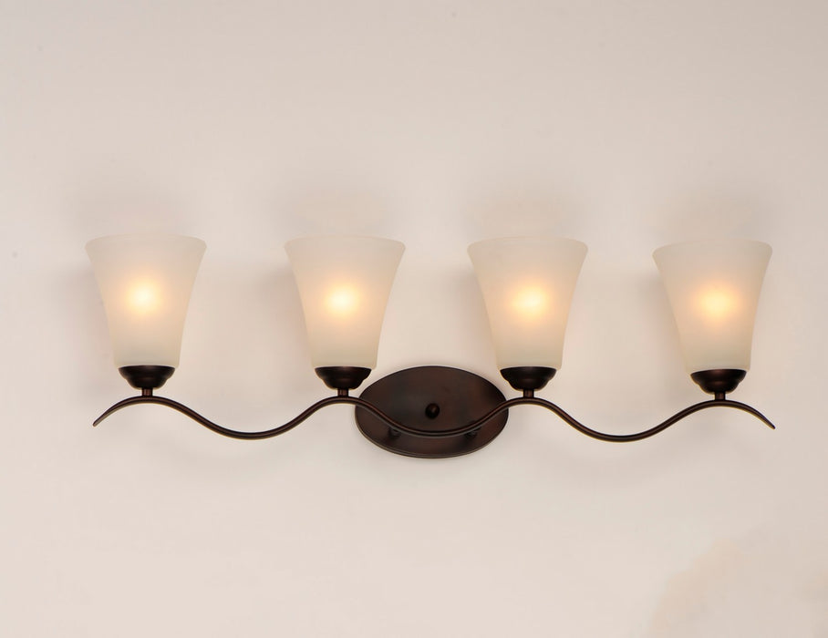 Maxim 12084FTOI Four Light Bath Vanity, Oil Rubbed Bronze