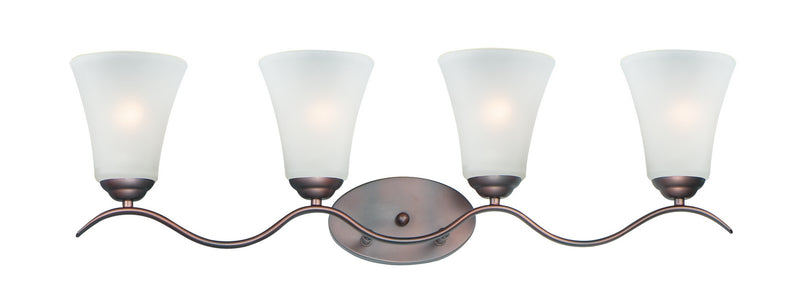 Maxim 12084FTOI Four Light Bath Vanity, Oil Rubbed Bronze