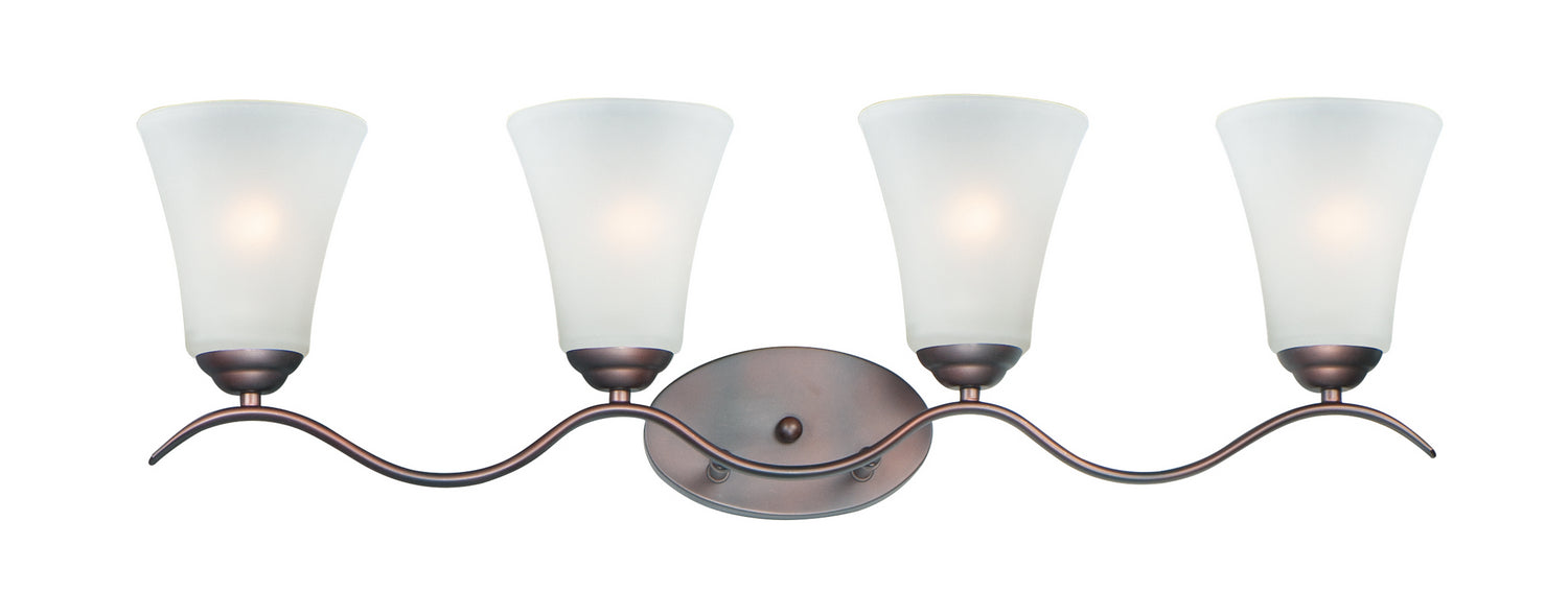 Maxim 12084FTOI Four Light Bath Vanity, Oil Rubbed Bronze
