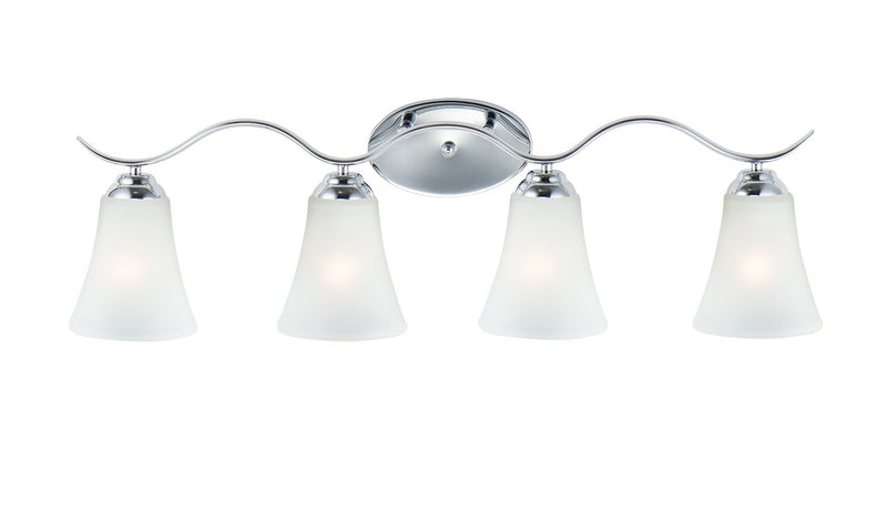 Maxim 12084FTPC Four Light Bath Vanity, Polished Chrome