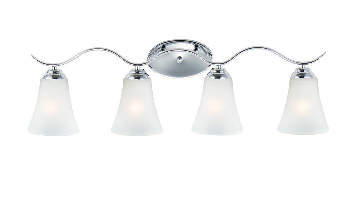 Maxim 12084FTPC Four Light Bath Vanity, Polished Chrome