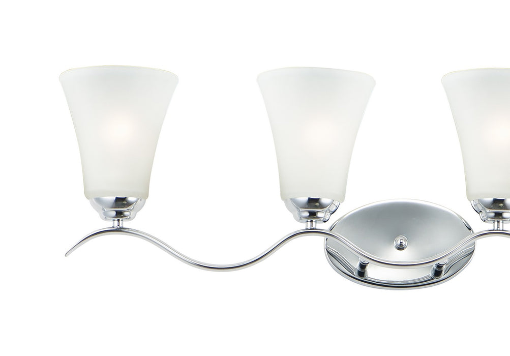 Maxim 12084FTPC Four Light Bath Vanity, Polished Chrome