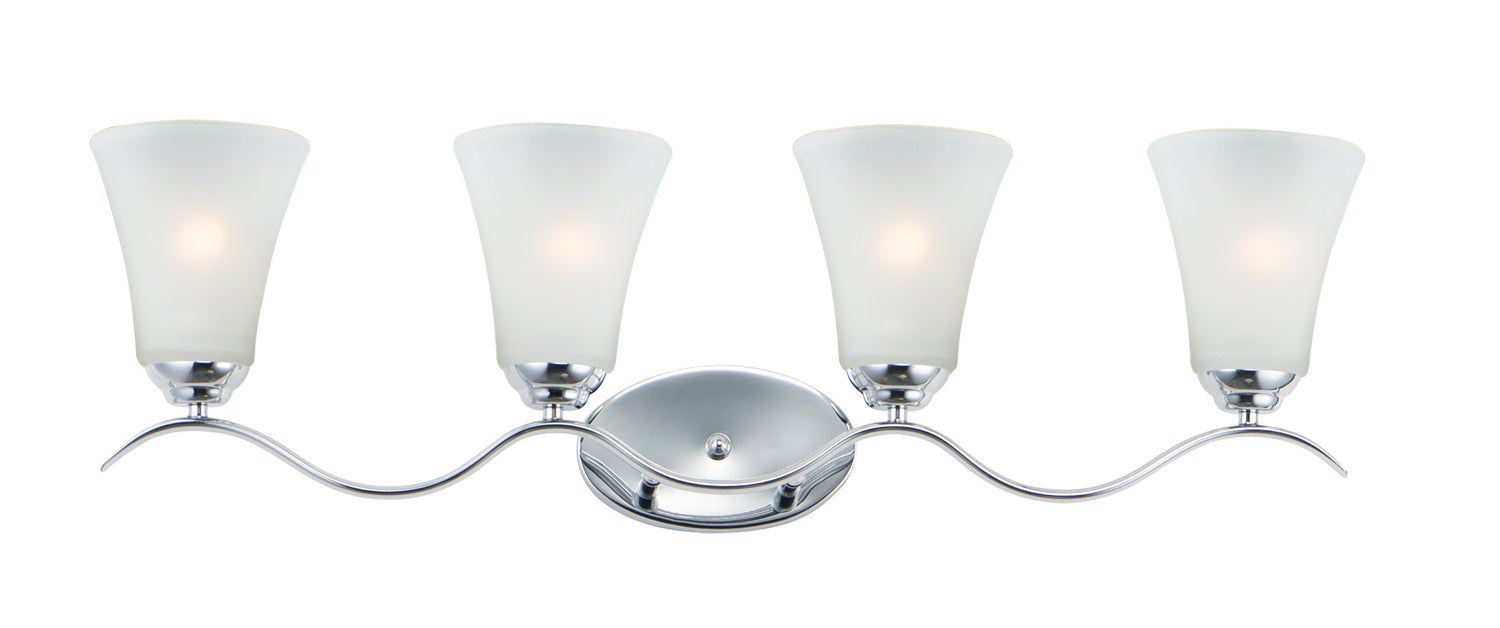 Maxim 12084FTPC Four Light Bath Vanity, Polished Chrome