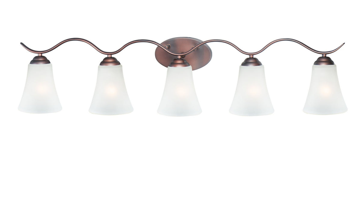 Maxim 12085FTOI Five Light Bath Vanity, Oil Rubbed Bronze