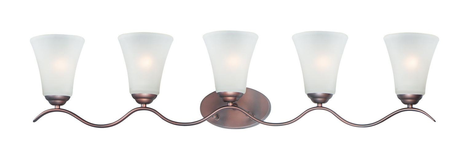 Maxim 12085FTOI Five Light Bath Vanity, Oil Rubbed Bronze