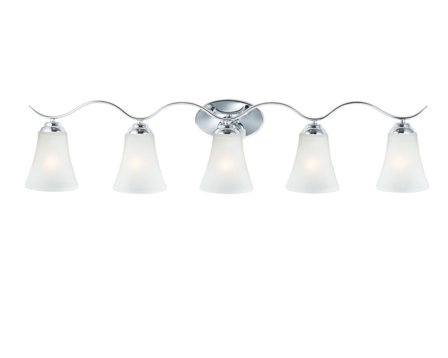 Maxim 12085FTPC Five Light Bath Vanity, Polished Chrome