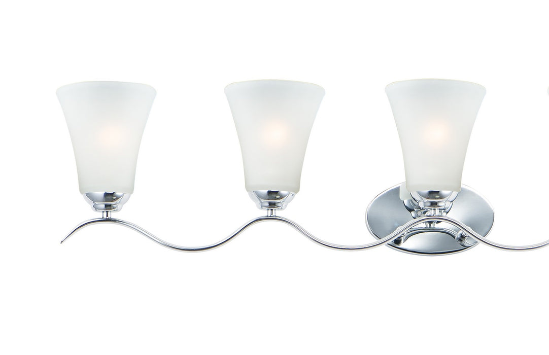 Maxim 12085FTPC Five Light Bath Vanity, Polished Chrome