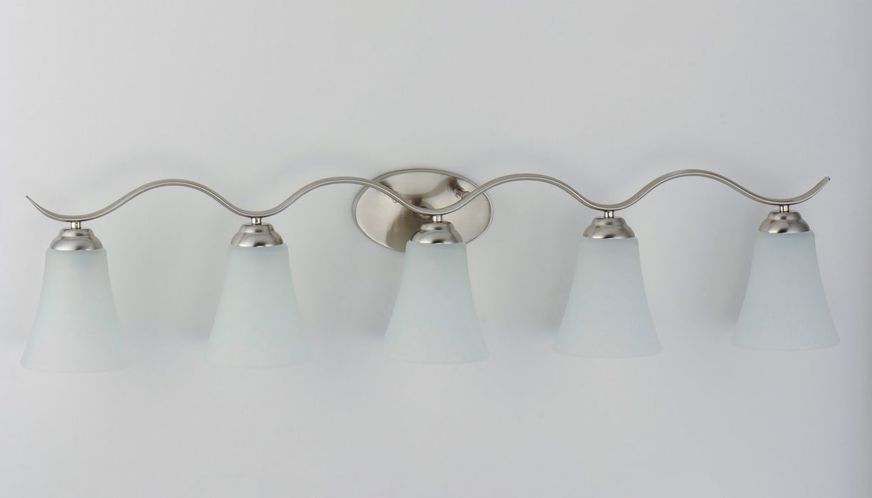 Maxim 12085FTSN Five Light Bath Vanity, Satin Nickel