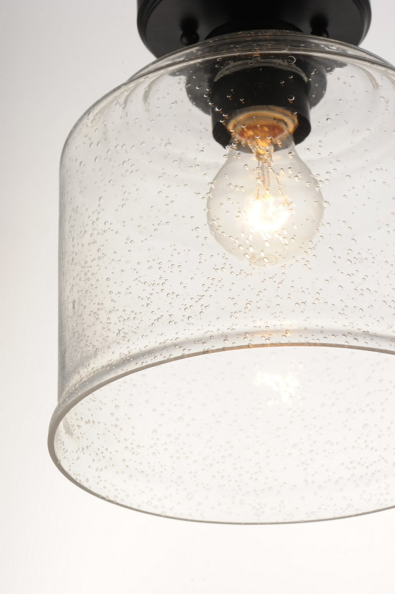 Maxim 12270CDBK One Light Semi-Flush Mount, Black