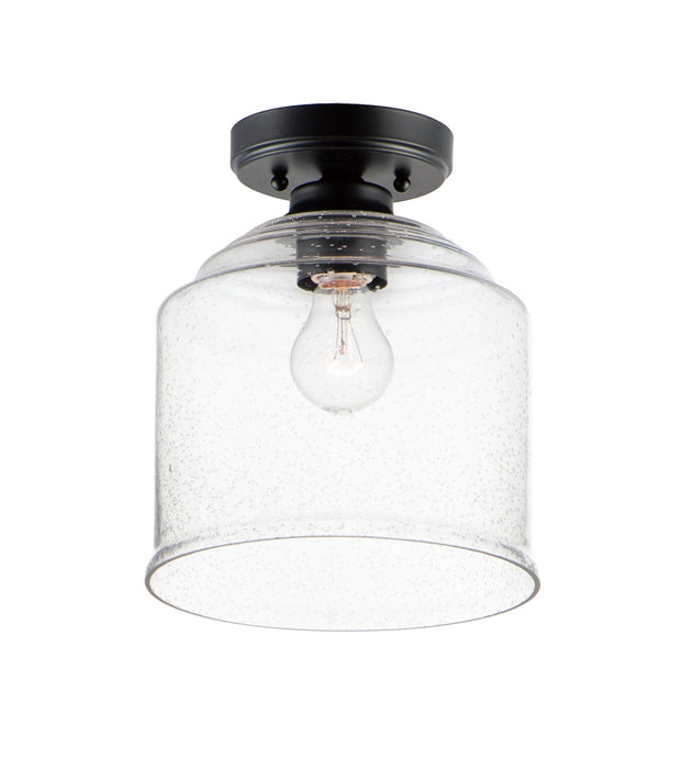Maxim 12270CDBK One Light Semi-Flush Mount, Black