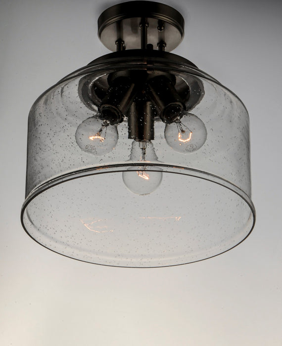 Maxim 12271CDBK Three Light Semi-Flush Mount, Black