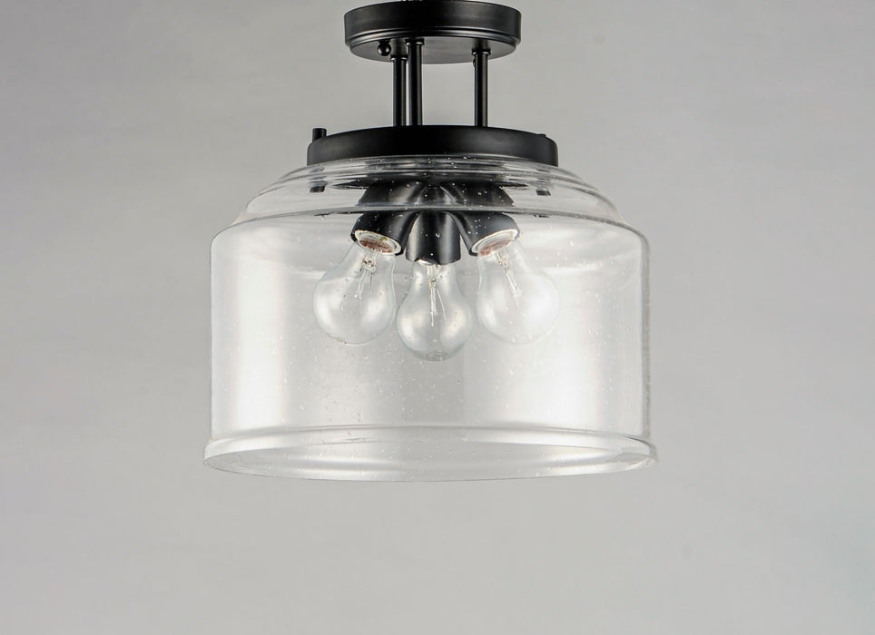 Maxim 12271CDBK Three Light Semi-Flush Mount, Black